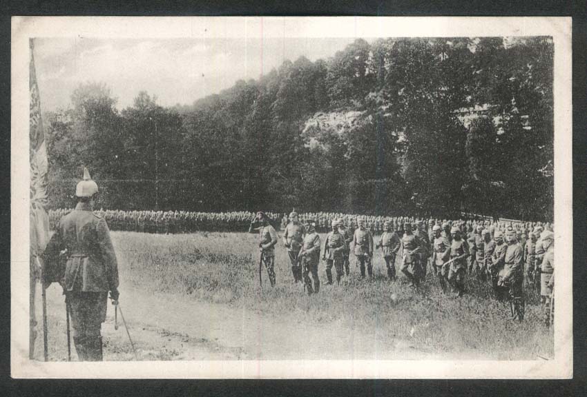 Kronprinz Wilhelm & soldiers saluting the flag German World War I ...