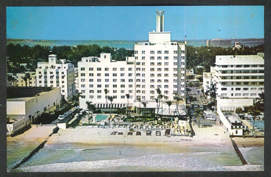 The Sea Isle Hotel Miami Beach FL postcard 1950s