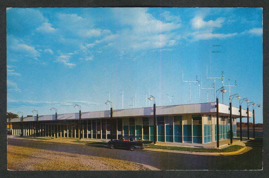 Administration Building Hickory Municipal Airport NC postcard 1968