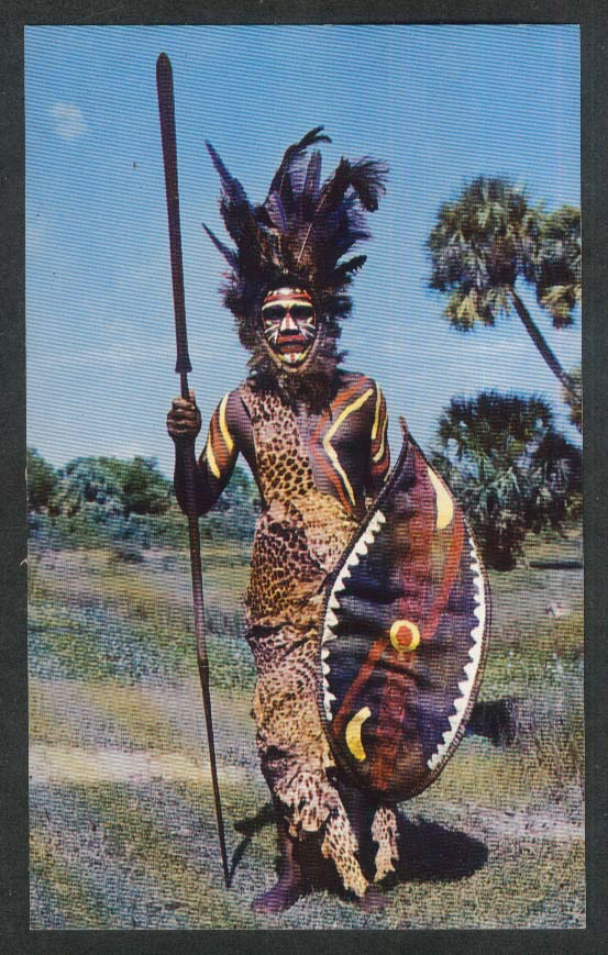 Machakas the Masai Warrior Tanganyika Territory Boca Raton FL postcard ...