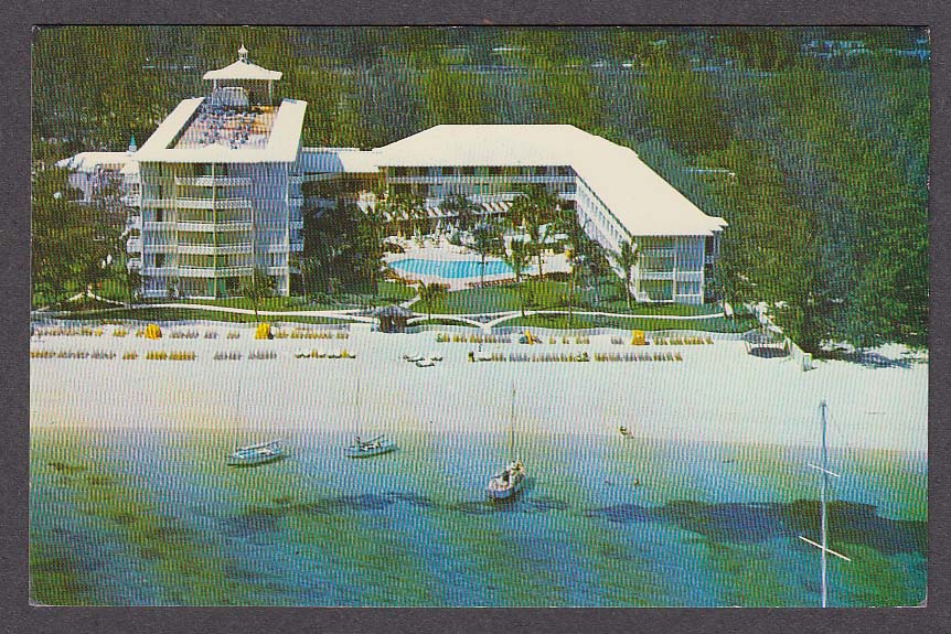 The Nassau Beach Hotel Bahamas postcard 1960s