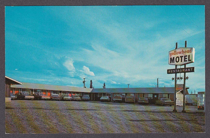 Yellowhead Motel Edson Alberta Canada postcard 1970s