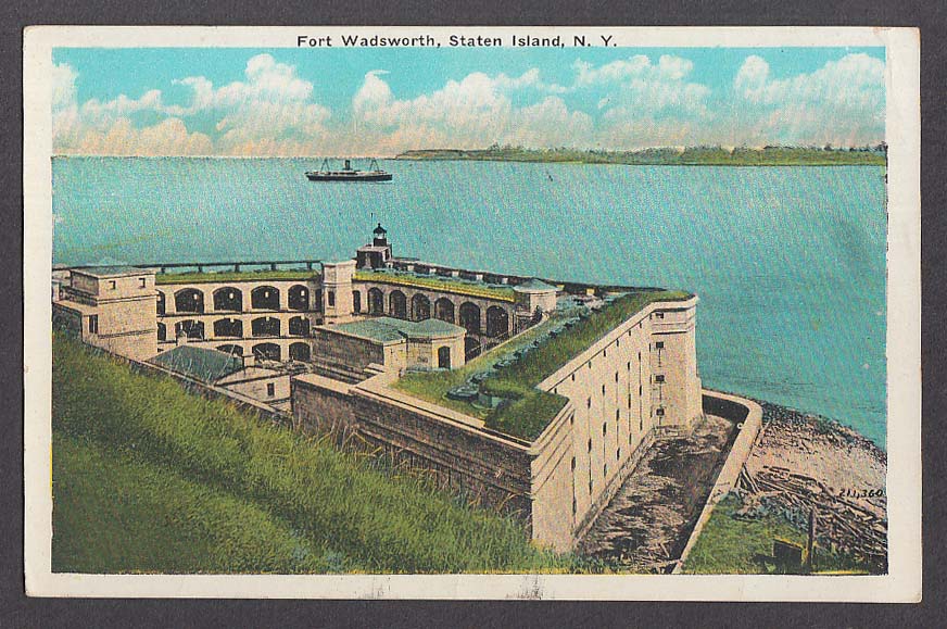 Fort Wadsworth Staten Island NY postcard 1920s