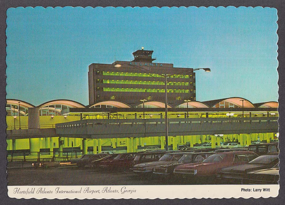 Hartsfield Atlanta International Airport Atlanta GA postcard 1960s