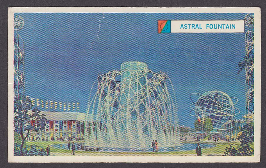 Astral Fountain 1964 New York World's Fair souvenir card