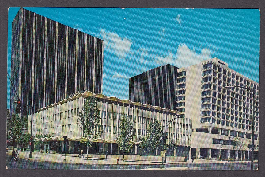 WTIC Broadcast House Constitution Plaza Hartford CT postcard 1960s