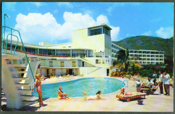 Virgin Isle Hotel St Thomas USVI postcard 1950s