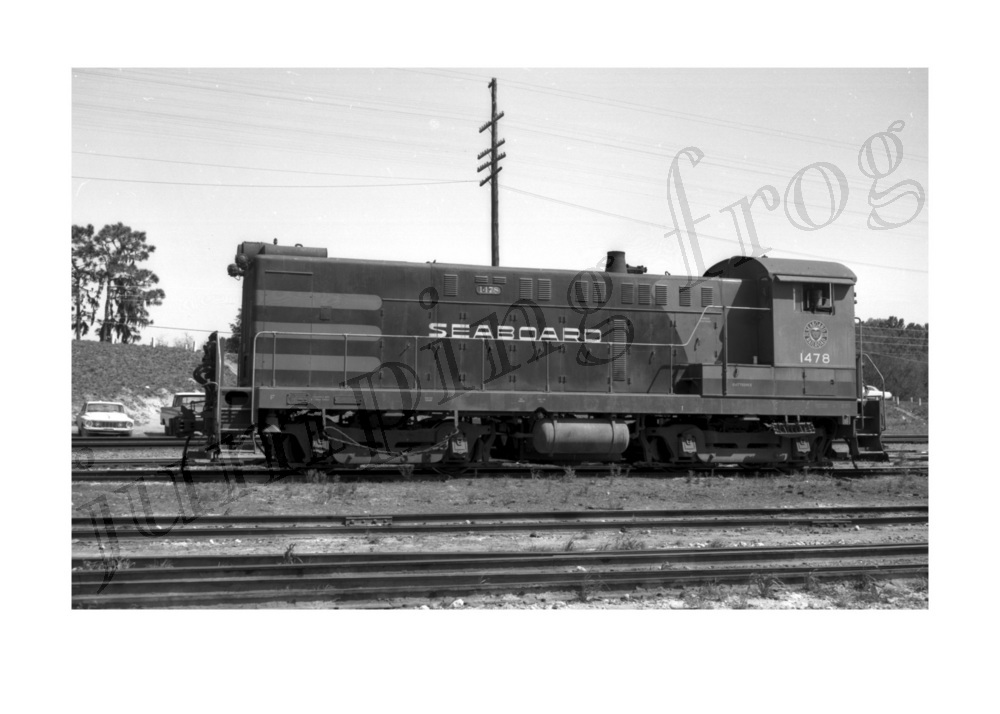 Seaboard Air Line Railroad diesel locomotive #1478 5x7 photo