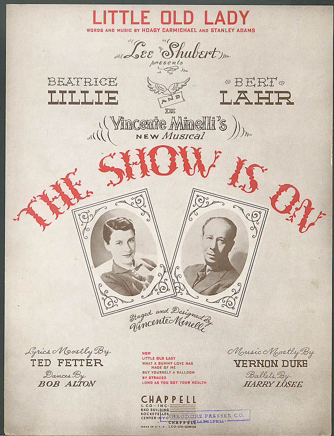   The Show is On with Beatrice Lillie & Bert Lahr. Chappell, NYC