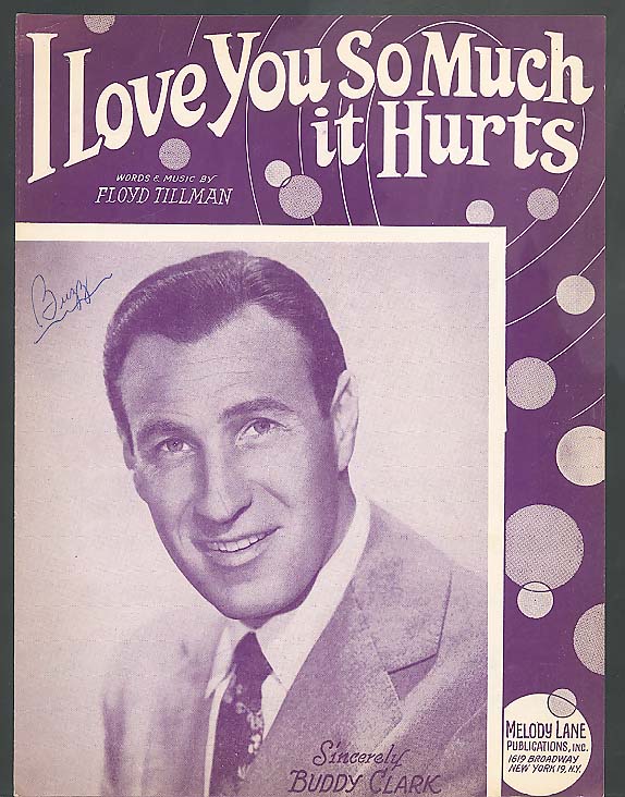 I Love You So Much it Hurts sheet music 1948