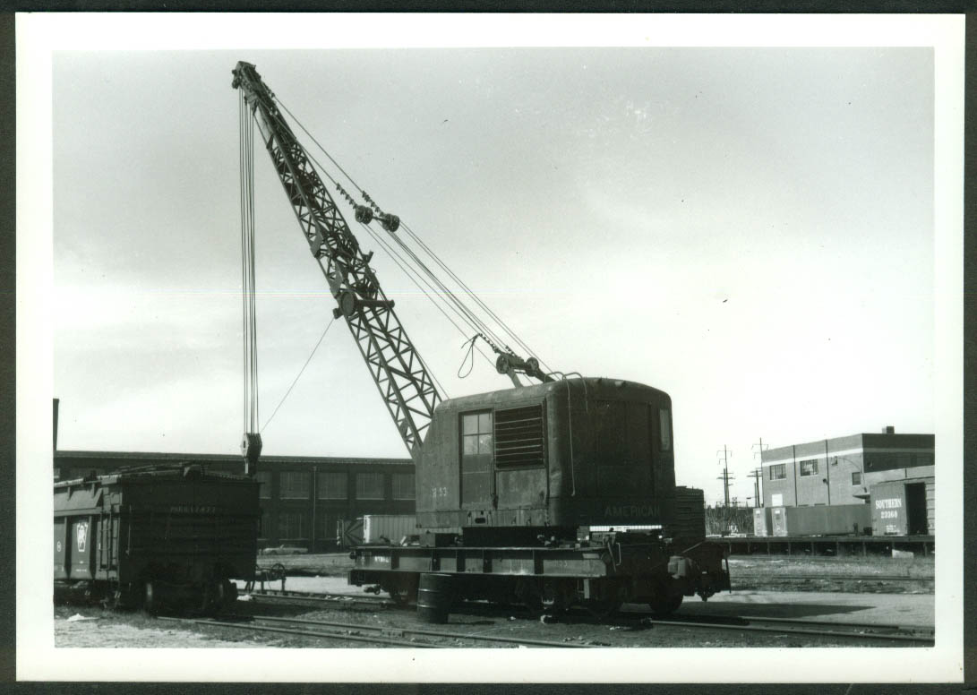 New York New Haven & Hartford RR Work Crane #H-53 Bridgeport CT 1966 photo