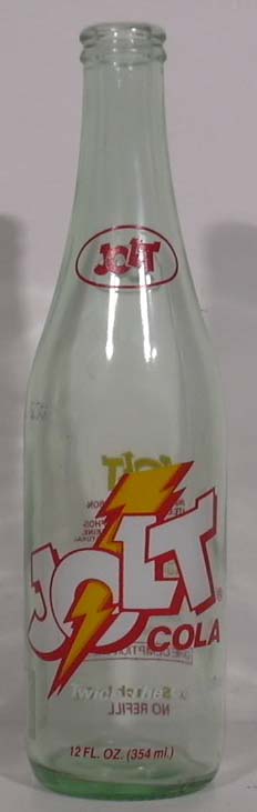 Jolt Cola 12oz Glass Bottle No Refill Redeemable  