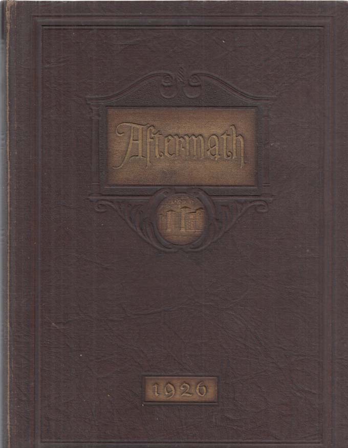 1926 Aftermath Yearbook Worcester Polytechnic Institute Worcester MA